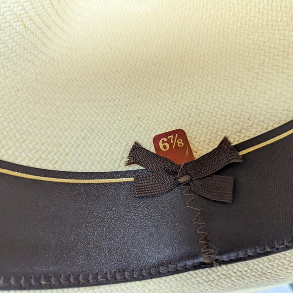 Bailey U-Rollit Genuine Cuena Panama Women\'s Hat w/Feathers Size 6 7/8 w/Box main image 14